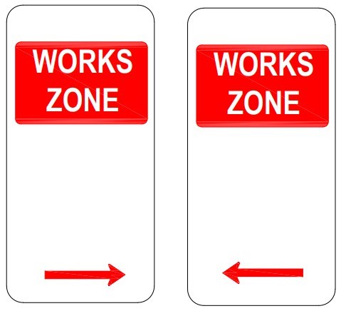 Work zone signage