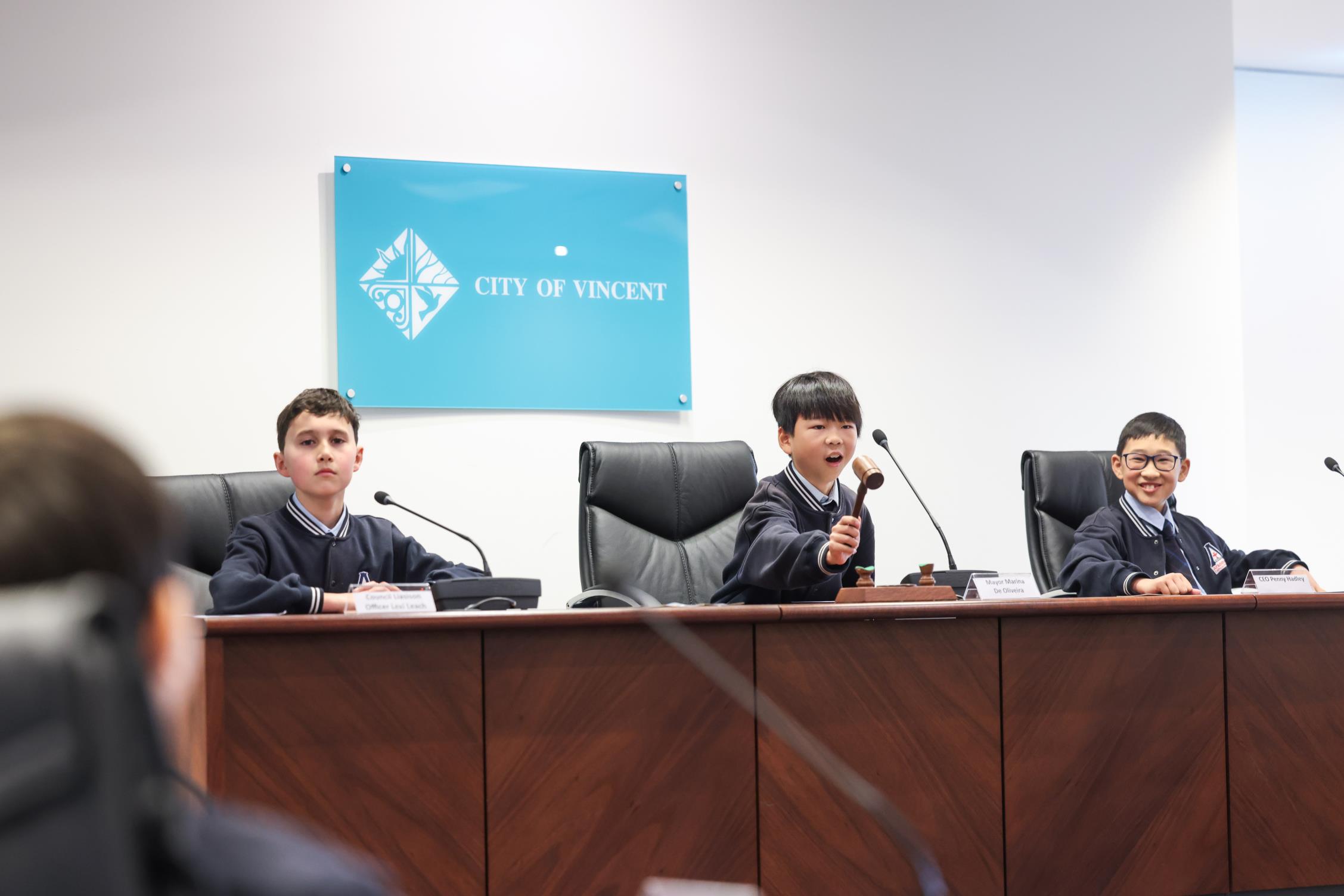 Students step into local government for a day