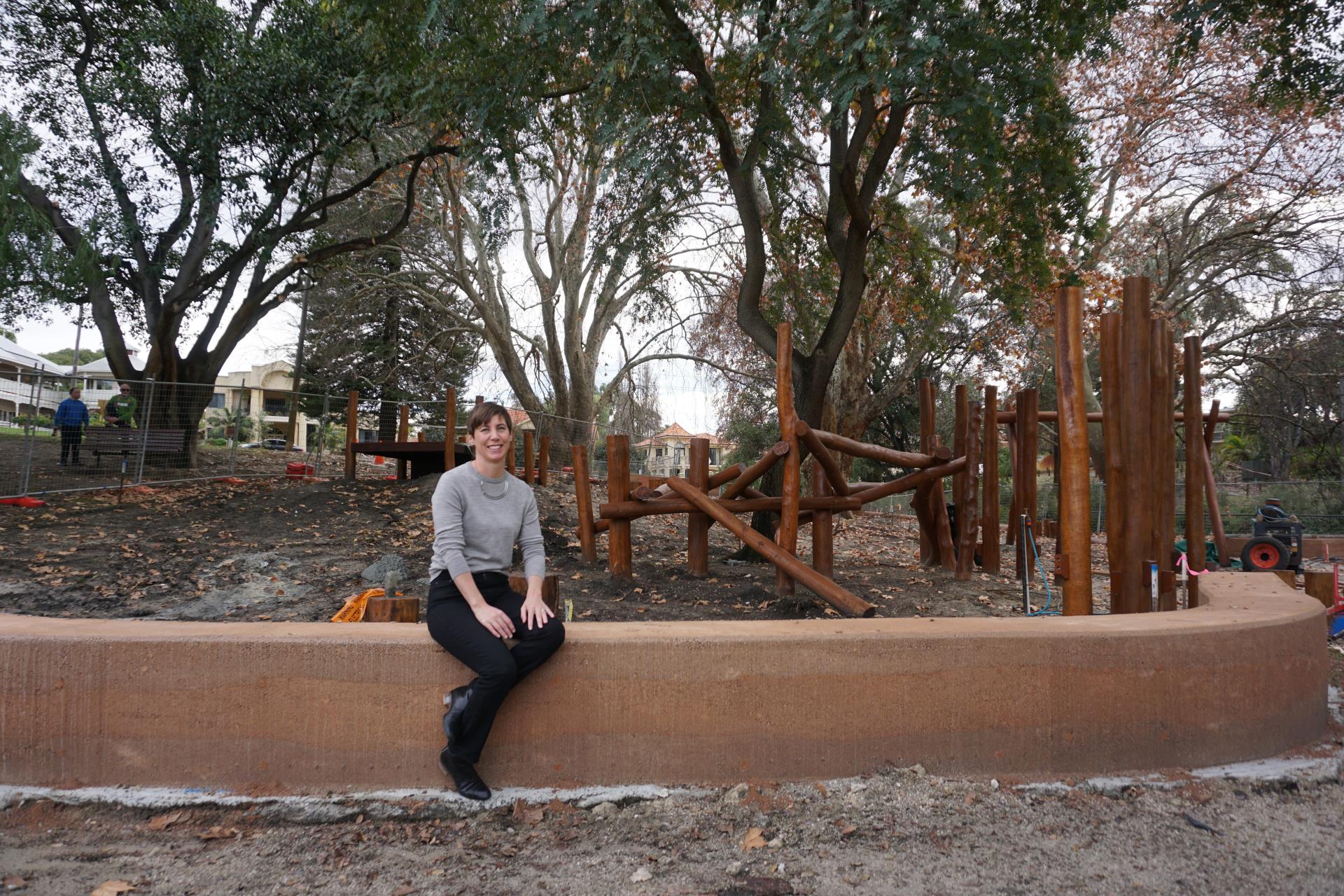 Nature play taking shape at Banks Reserve