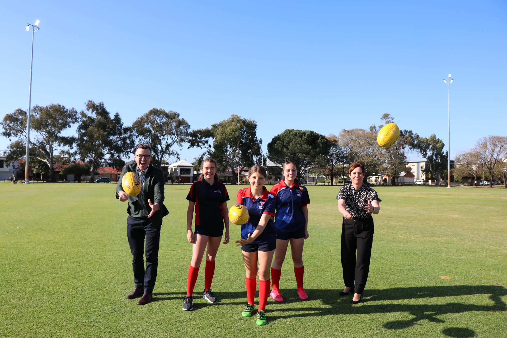 Night games come to light at Charles Veryard Reserve