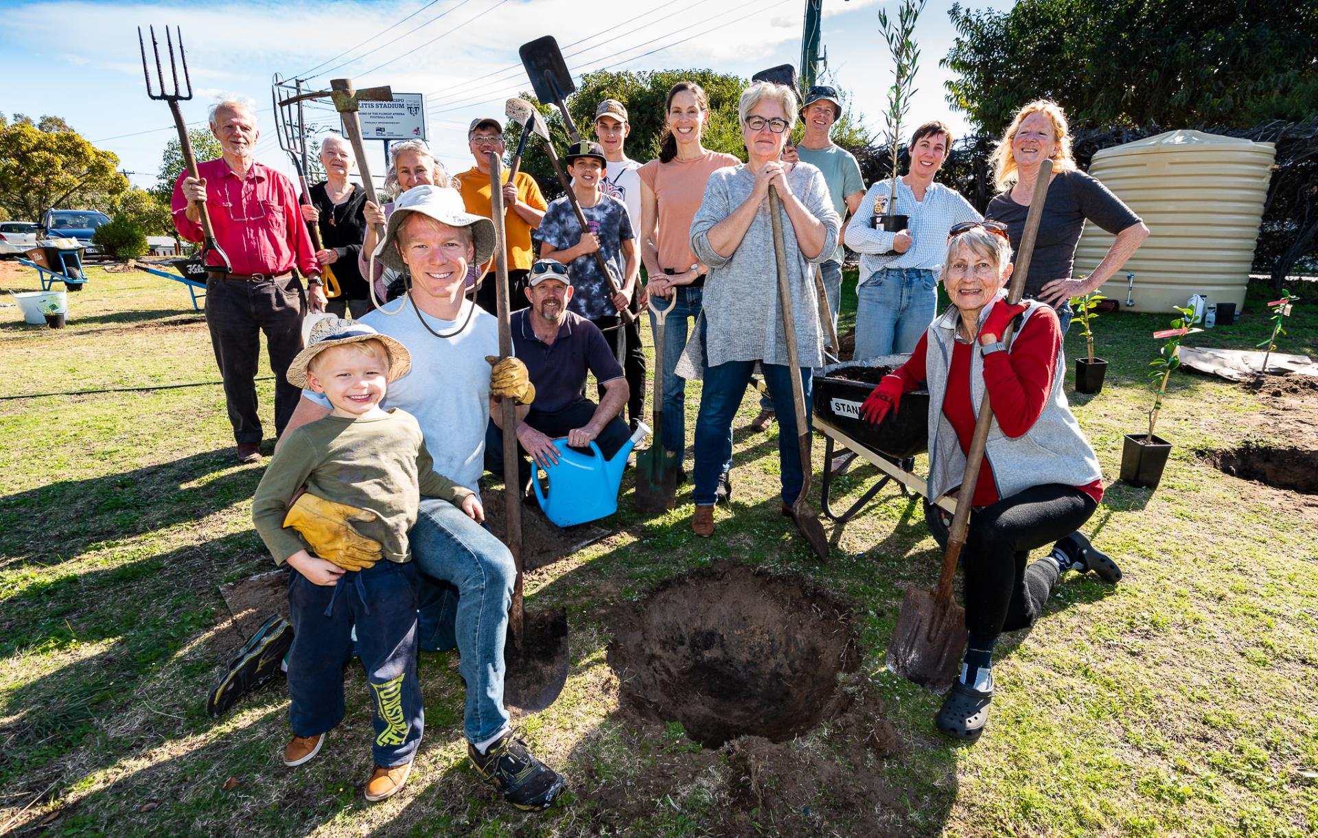 Planting begins at Community Food Forest