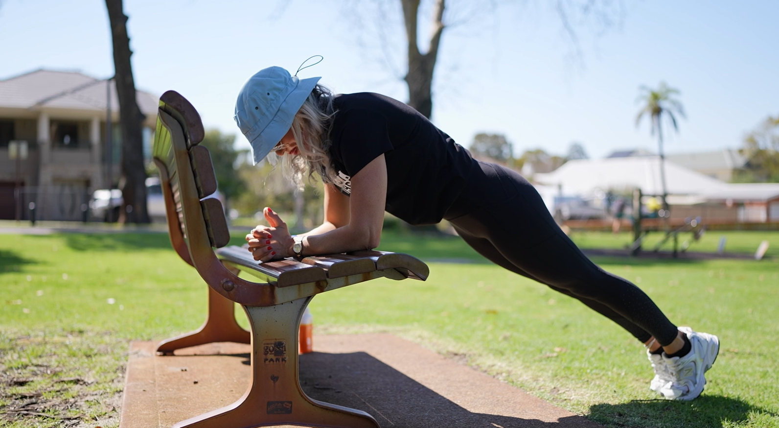 Enjoy a free bench workout at your next park visit