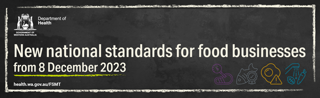 New National Standards for Food Businesses Banner
