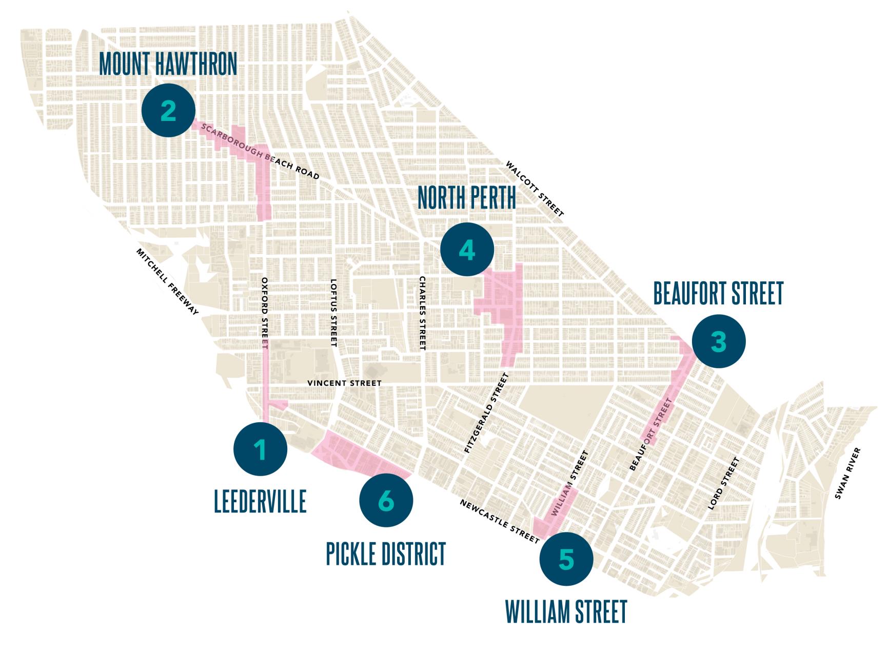 City of vincent boundary map