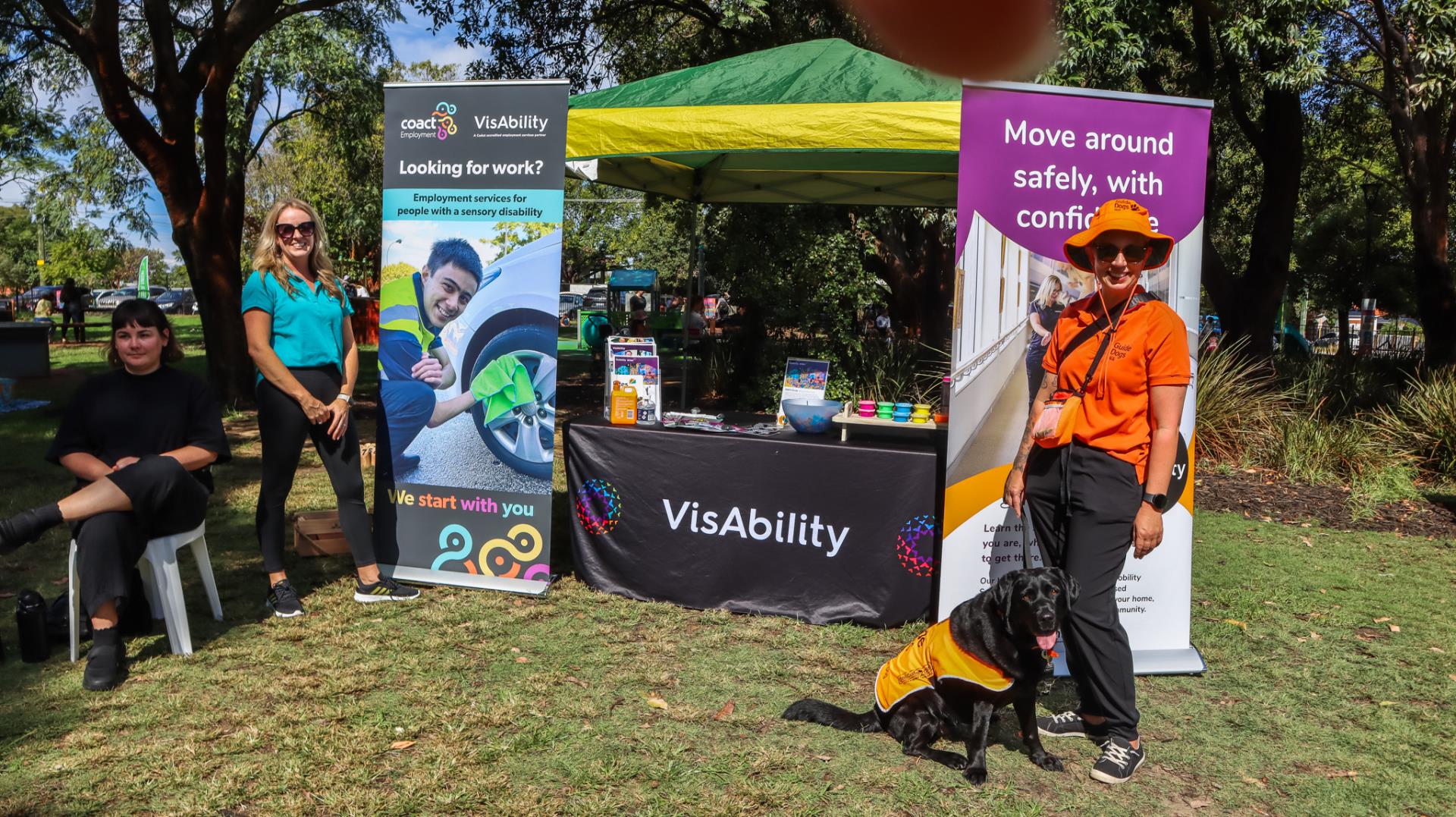 VisAbility pop-up stall