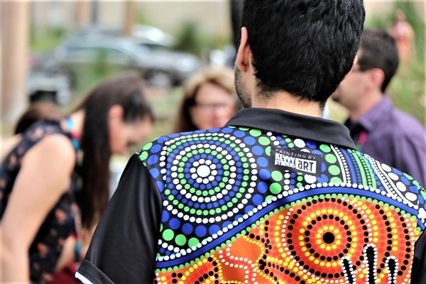 Aboriginal Artwork - City of - Admin polo t-shirts