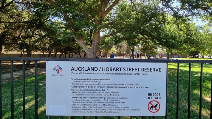Parks & Facilities - Hobart & - Hobart & Auckland Street Reserve