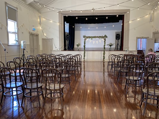Parks & Facilities - North Perth - Wedding setup (furniture not included