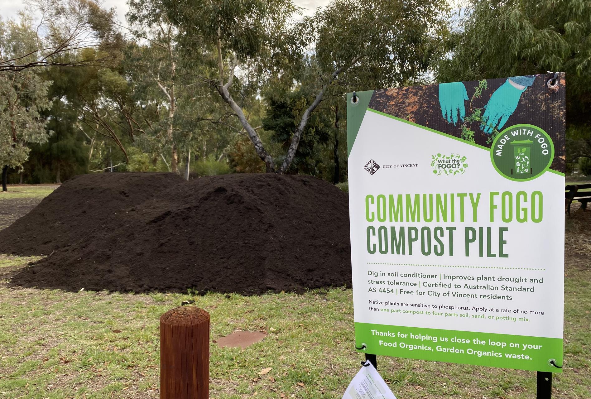 FOGO compost has landed at Britannia Reserve