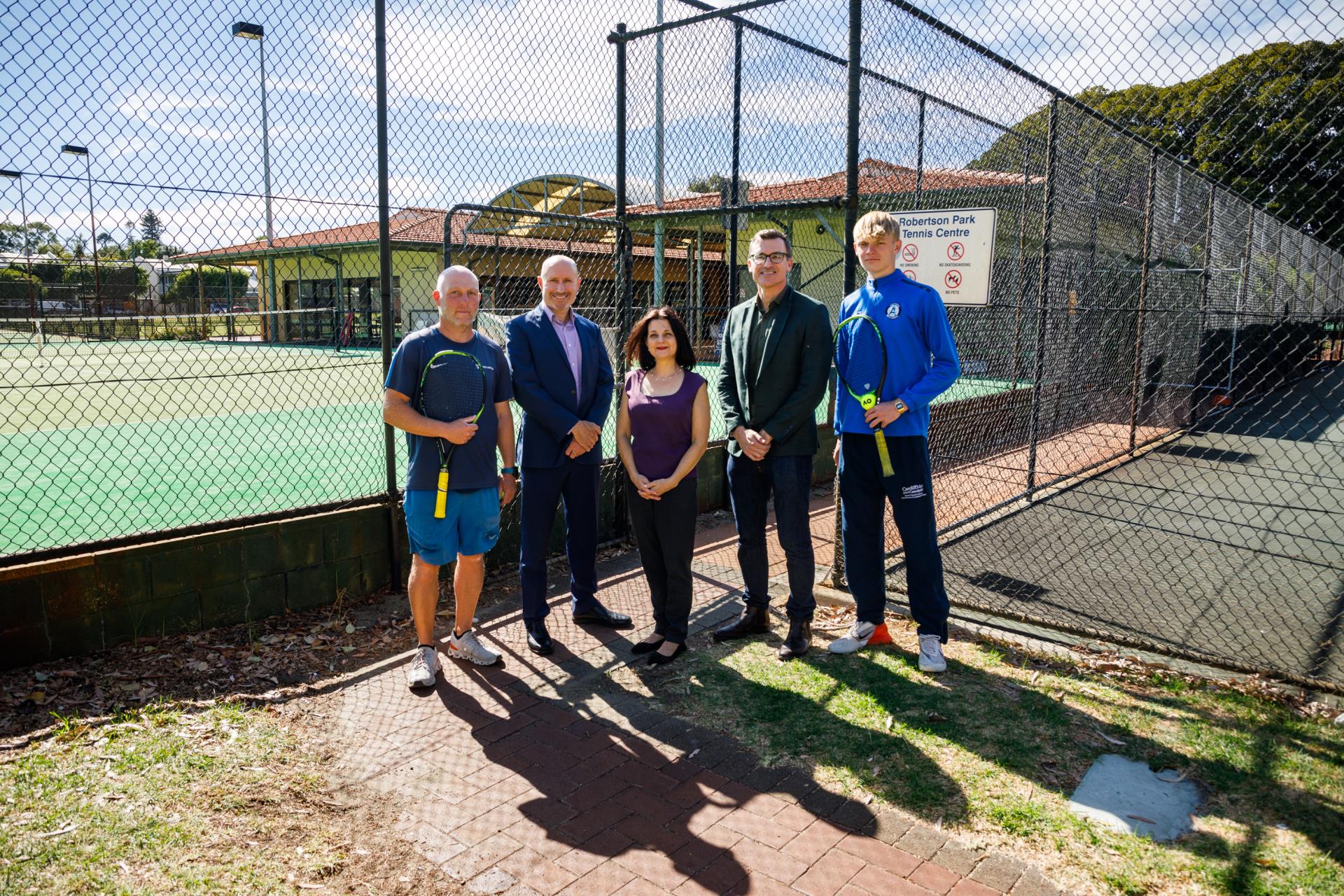 Works kick off at Robertson Park Tennis Centre